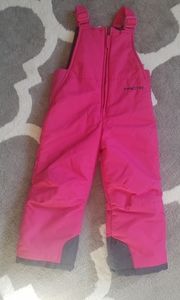 Girls pink snow bib size 3T